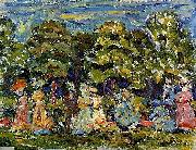 Maurice Prendergast Summer in the Park Sweden oil painting artist